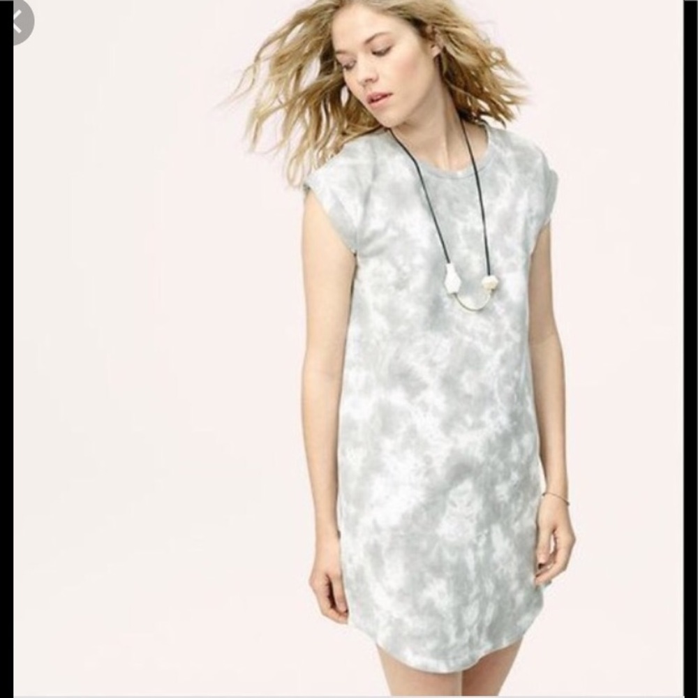 NWT Lou & Grey Tie Dye Muscle Sweatshirt Dress szS
